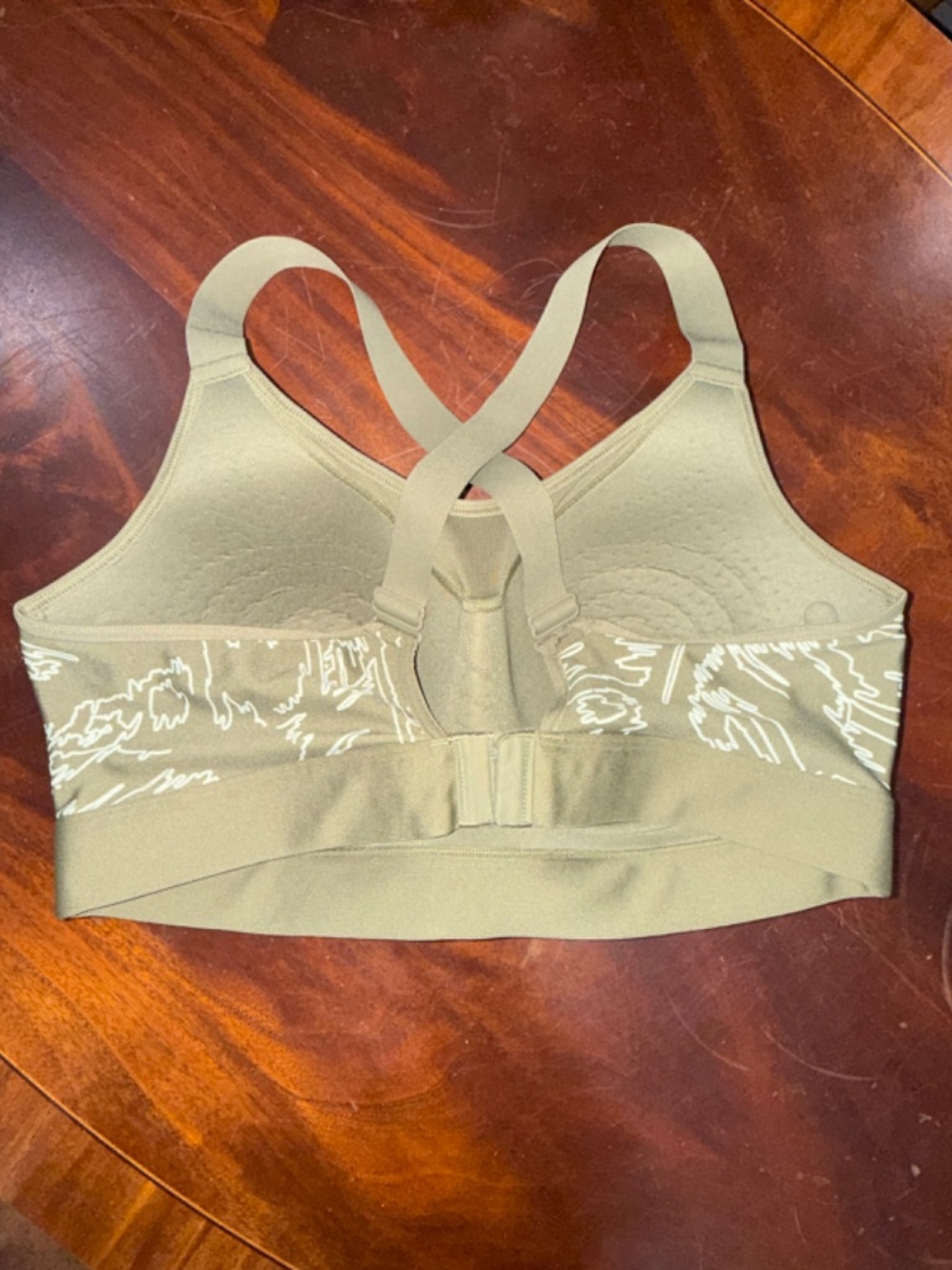 Under Armour UA Continuum High Support Padded Sports Bra - Camo Green XL - Picture 3 of 5